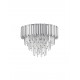Chrome Aluminum & Crystal LED E14 6x5 Watt 230 Volt IP20 Bulb Excluded D: 50 H: 39.5 cm 