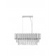 Chrome Aluminum & Crystal LED E14 5x5 Watt 230 Volt IP20 Bulb Excluded L: 70 W: 25 H: 120 cm Adjustable Height 