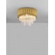 Gold Aluminum & Crystal (96 pcs) LED E14 5x5 Watt 230 Volt IP20 Bulb Excluded D: 40 H: 32.5 cm 