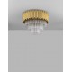 Gold Aluminum & Crystal (96 pcs) LED E14 5x5 Watt 230 Volt IP20 Bulb Excluded D: 40 H: 32.5 cm 