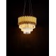 Gold Aluminum & Crystal (96 pcs) LED E14 5x5 Watt 230 Volt IP20 Bulb Excluded D: 39 H1: 35 H2: 120 cm Adjustable Height 