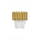 Gold Aluminum & Crystal (21 pcs) LED E14 2x5 Watt 230 Volt IP20 Bulb Excluded L: 24 W: 16.3 H: 26.5 cm 