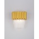 Gold Aluminum & Crystal (21 pcs) LED E14 2x5 Watt 230 Volt IP20 Bulb Excluded L: 24 W: 16.3 H: 26.5 cm 