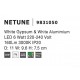 White Gypsum & White Alumimium LED 6 Watt 220-240 Volt 160Lm 3000K IP20 D: 11 W: 9.6 H: 7.5 cm 