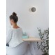 Gray Concrete & White Alumimium LED 6 Watt 220-240 Volt 160Lm 3000K IP20 D: 11 W: 9.6 H: 7.5 cm 
