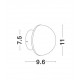Gray Concrete & White Alumimium LED 6 Watt 220-240 Volt 160Lm 3000K IP20 D: 11 W: 9.6 H: 7.5 cm 