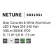 Gray Concrete & White Alumimium LED 6 Watt 220-240 Volt 160Lm 3000K IP20 D: 11 W: 9.6 H: 7.5 cm 