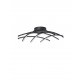 Triac Dimmable Sandy Black Aluminium & Acrylic LED 36 Watt 230 Volt 1800Lm 3000K IP20 D : 59 W: 59 H: 15 cm 