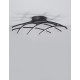 Triac Dimmable Sandy Black Aluminium & Acrylic LED 36 Watt 230 Volt 1800Lm 3000K IP20 D : 59 W: 59 H: 15 cm 