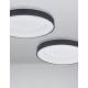 CCT Dimmable - Wireless Sandy Black Aluminium & Acrylic LED 50 Watt 230 Volt 2864Lm 3000K - 4000K IP20 D: 60 H: 9 cm 
