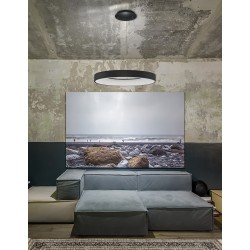 CCT Dimmable - Wireless Sandy Black Aluminium & Acrylic LED 50 Watt 230 Volt 2864Lm 3000K - 4000K IP20 D: 60 H: 120 cm Adjustab