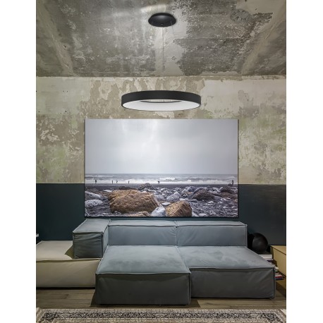 CCT Dimmable - Wireless Sandy Black Aluminium & Acrylic LED 50 Watt 230 Volt 2864Lm 3000K - 4000K IP20 D: 60 H: 120 cm Adjustab