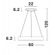 CCT Dimmable - Wireless Sandy Black Aluminium & Acrylic LED 50 Watt 230 Volt 2864Lm 3000K - 4000K IP20 D: 60 H: 120 cm Adjustab