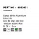 3000K Triac Dimmable Sandy White Aluminium & Acrylic LED 30 Watt 230 Volt 1785Lm IP20 D: 38 H: 6 cm 
