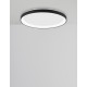 3000K Triac Dimmable Sandy Black Aluminium & Acrylic LED 30 Watt 230 Volt 1785Lm IP20 D: 38 H: 6 cm 