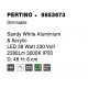 3000K Triac Dimmable Sandy White Aluminium & Acrylic LED 40 Watt 230 Volt 2554Lm IP20 D: 48 H: 6 cm 