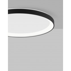 3000K Triac Dimmable Sandy Black Aluminium & Acrylic LED 40 Watt 230 Volt 2554Lm IP20 D: 48 H: 6 cm 