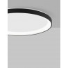 3000K Triac Dimmable Sandy Black Aluminium & Acrylic LED 40 Watt 230 Volt 2554Lm IP20 D: 48 H: 6 cm 
