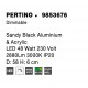 3000K Triac Dimmable Sandy Black Aluminium & Acrylic LED 50 Watt 230 Volt 3134Lm IP20 D: 58 H: 6 cm 