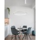 3000K Triac Dimmable Sandy White Aluminium & Acrylic LED 38 Watt 230 Volt 2175Lm IP20 D: 48 H: 150 cm Adjustable Height 