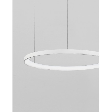 3000K Triac Dimmable Sandy White Aluminium & Acrylic LED 48 Watt 230 Volt 2773Lm IP20 D: 58 H: 150 cm Adjustable Height 
