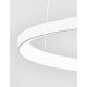 3000K Triac Dimmable Sandy White Aluminium & Acrylic LED 48 Watt 230 Volt 2773Lm IP20 D: 58 H: 150 cm Adjustable Height 
