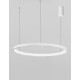 Triac Dimmable Sandy White Aluminium & Acrylic LED 61 Watt 230 Volt 4235Lm 3000K IP20 D: 78 H: 150 cm Adjustable Height 