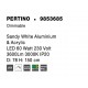 Triac Dimmable Sandy White Aluminium & Acrylic LED 61 Watt 230 Volt 4235Lm 3000K IP20 D: 78 H: 150 cm Adjustable Height 