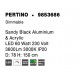 Triac Dimmable Sandy Black Aluminium & Acrylic LED 61 Watt 230 Volt 4235Lm 3000K IP20 D: 78 H: 150 cm Adjustable Height 