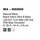 Natural Rattan Black Fabric Wire & Base LED E27 1x12 Watt 230 Volt IP20 Bulb Excluded D: 35 H1: 44 H2: 215 cm Adjustable height 