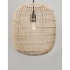 Natural Rattan Black Fabric Wire & Base LED E27 1x12 Watt 230 Volt IP20 Bulb Excluded D: 30.5 H1: 34 H2: 215 cm Adjustable heigh