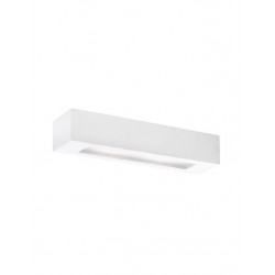 Applique Murale Plâtre Blanc + Verre 1 x E14 IP20 NOVALUCE OTELLO