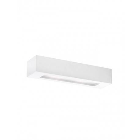 Applique Murale Plâtre Blanc + Verre 1 x E14 IP20 NOVALUCE OTELLO