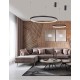 Traic Dimmable Sandy Black Aluminium & Acrylic LED 30 Watt 230 Volt 1828Lm 3000K IP20 D: 40 H: 120 cm Adjustable height 