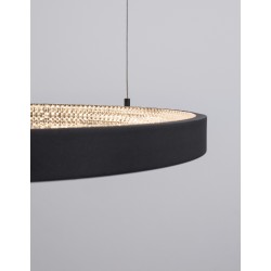 Traic Dimmable Sandy Black Aluminium & Acrylic LED 35 Watt 230 Volt 2264Lm 3000K IP20 D: 60 H: 120 cm Adjustable height 