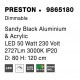 Traic DimmableSandy Black Aluminium & Acrylic LED 50 Watt 230 Volt 2727Lm 3000K IP20 D: 80 H: 120 cm Adjustable height 