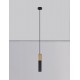 Sandy Black & Gold Aluminium LED GU10 1x10 Watt IP20 220-240 Volt Bulb Excluded D: 5.6 H1: 30 H2: 180 cm 
