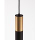 Sandy Black & Gold Aluminium LED GU10 1x10 Watt IP20 220-240 Volt Bulb Excluded D: 5.6 H1: 30 H2: 180 cm 