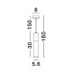 Sandy Black & Gold Aluminium LED GU10 1x10 Watt IP20 220-240 Volt Bulb Excluded D: 5.6 H1: 30 H2: 180 cm 