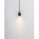 Sandy Black & Gold Aluminium LED GU10 1x10 Watt IP20 220-240 Volt Bulb Excluded D: 5.6 H1: 9.5 H2: 160 cm 