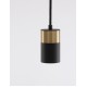 Sandy Black & Gold Aluminium LED GU10 1x10 Watt IP20 220-240 Volt Bulb Excluded D: 5.6 H1: 9.5 H2: 160 cm 