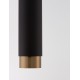 Sandy Black & Gold Aluminium LED GU10 1x10 Watt IP20 220-240 Volt Bulb Excluded D: 5.9 H1: 30 H2: 180 cm 