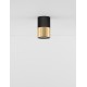 Sandy Black & Gold Aluminium LED GU10 1x13 Watt IP20 230 Volt Bulb Excluded D: 6 H: 10 cm 