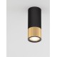 Sandy Black & Gold Aluminium LED GU10 1x13 Watt IP20 230 Volt Bulb Excluded D: 6 H: 15 cm 