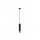 Sandy Black & Gold Aluminium Black Fabric Cable H: 200 cm LED GU10 1x13 Watt IP20 230 Volt Bulb Excluded D: 6 H: 30 cm 