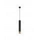 Sandy Black & Gold Aluminium Black Fabric Cable H: 200 cm LED GU10 1x13 Watt IP20 230 Volt Bulb Excluded D: 6 H: 40 cm 