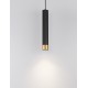 Sandy Black & Gold Aluminium Black Fabric Cable H: 200 cm LED GU10 1x13 Watt IP20 230 Volt Bulb Excluded D: 6 H: 40 cm 