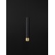 Sandy Black & Gold Aluminium Black Fabric Cable H: 200 cm LED GU10 1x13 Watt IP20 230 Volt Bulb Excluded D: 6 H: 40 cm 