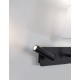 White Fabric Shade & Sandy Black Aluminium Adjustable - Switch On/Off LED Samsung 3 Watt 210Lm 3000K LED E27 1x12 Watt 230 Volt 