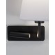 White Fabric Shade & Sandy Black Aluminium Adjustable - Switch On/Off LED Samsung 3 Watt 210Lm 3000K LED E27 1x12 Watt 230 Volt 